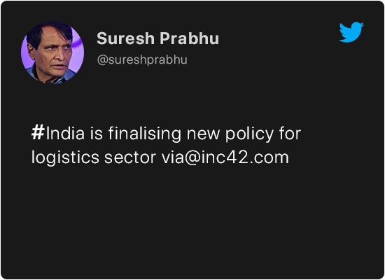 Suresh Prabhu on Startups